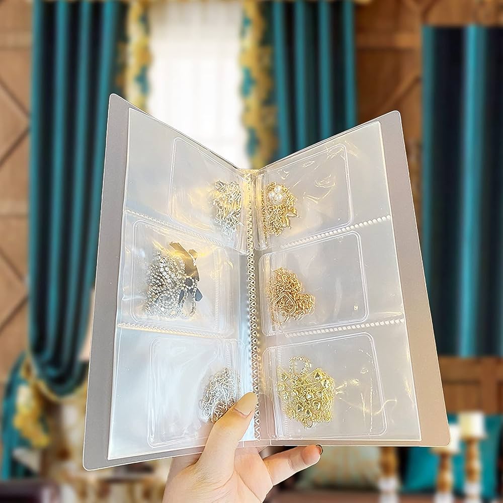 Transparent Jewelry Storage Book for Travel