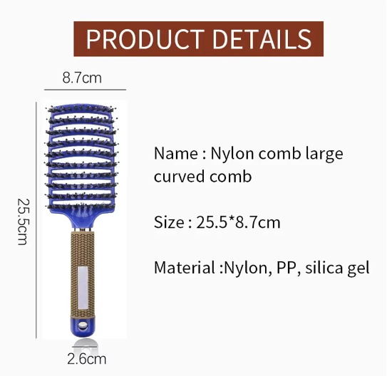 Organic Detangle Hair Brush for Women, Men & Children