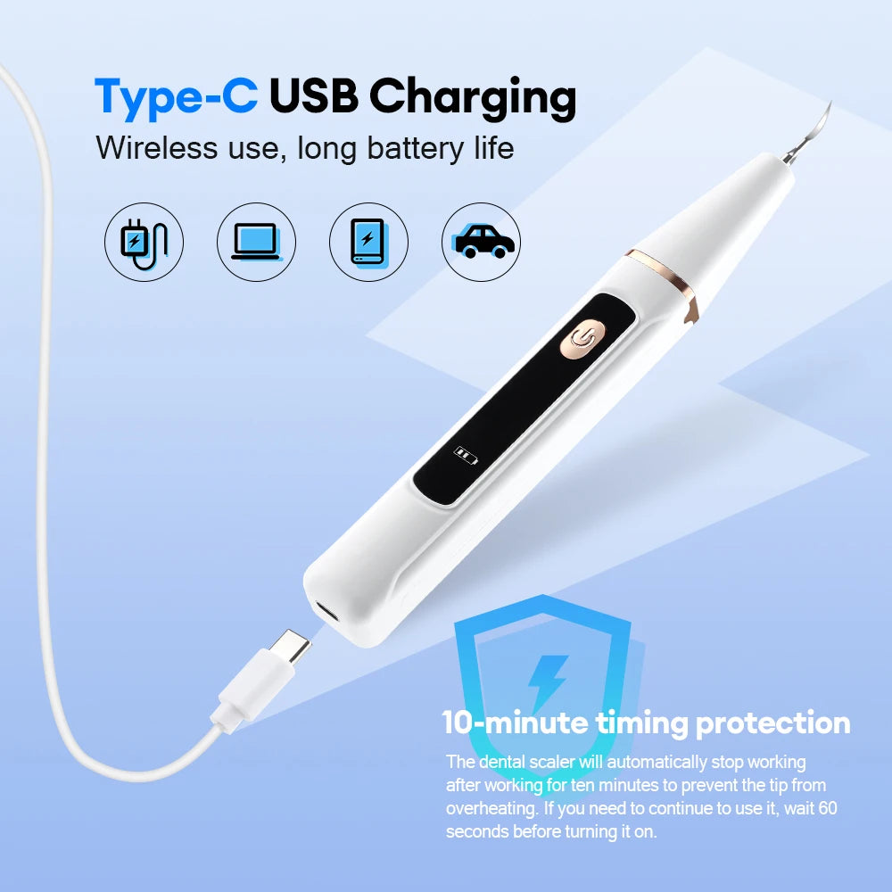 Ultrasonic tooth cleaner